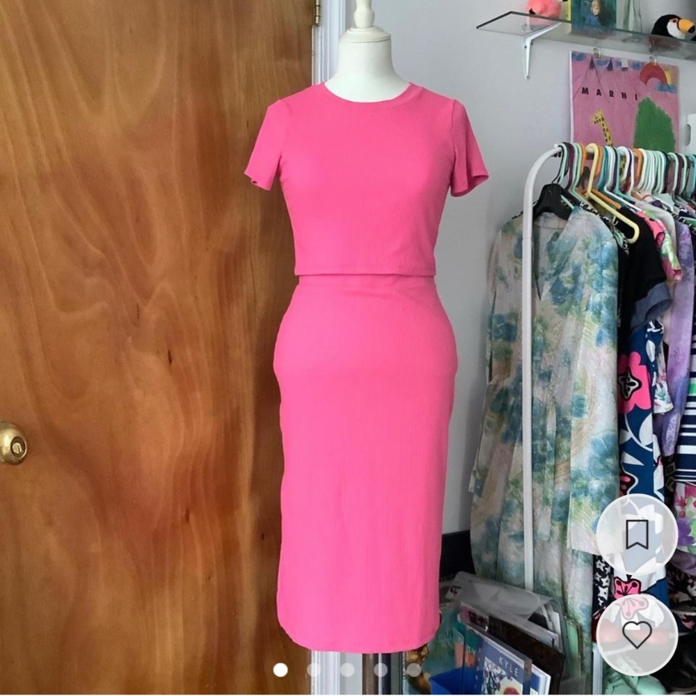 Pink Knit/Jersey Set!